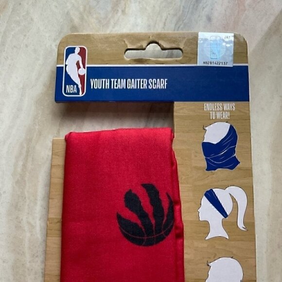 Toronto Raptors Versatile Scarf Bandana NWT Set of 2 - Picture 5 of 5